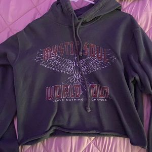 holister cropped hoodie!